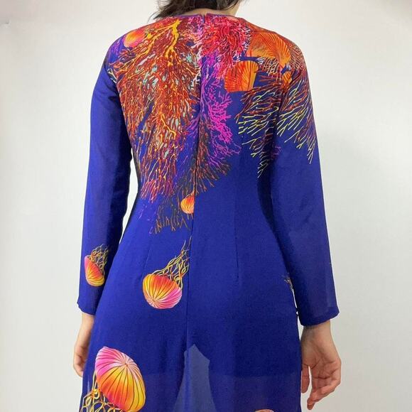 Ocean print sheer maxi dress - Picture 5 of 8